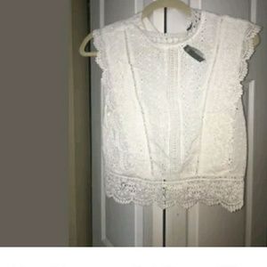 Woven Lace Top